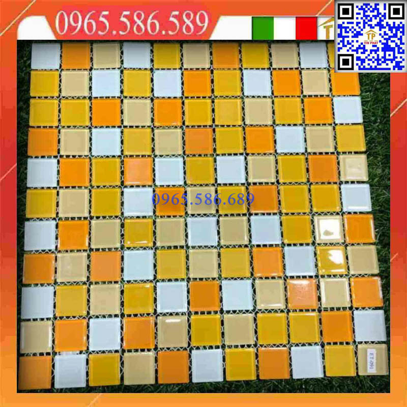 Gạch Mosaic thuỷ tinh nhà bếp ET-090