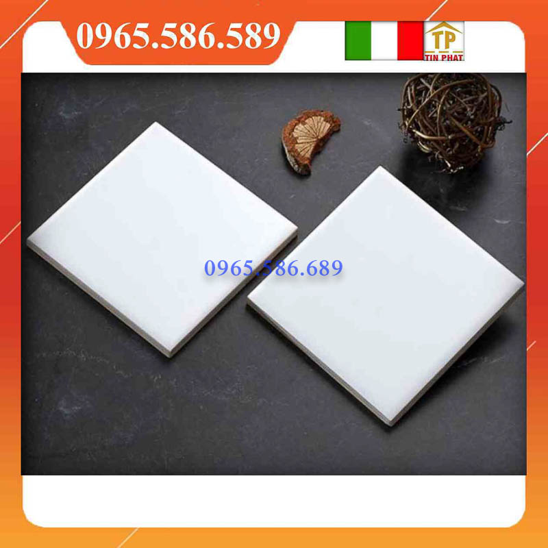 Gạch mosaic 10x10 trắng mờ VIN1101 - Ảnh 2