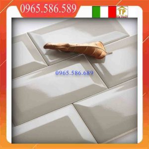 Gạch thanh mosaic vát cạnh xám VINT01