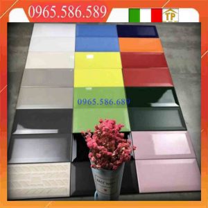 Alternative view of Gạch thanh mosaic vát cạnh trắng mờ VINT09