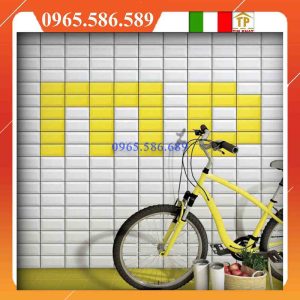 Alternative view of Gạch thanh mosaic vát cạnh vàng VINT05