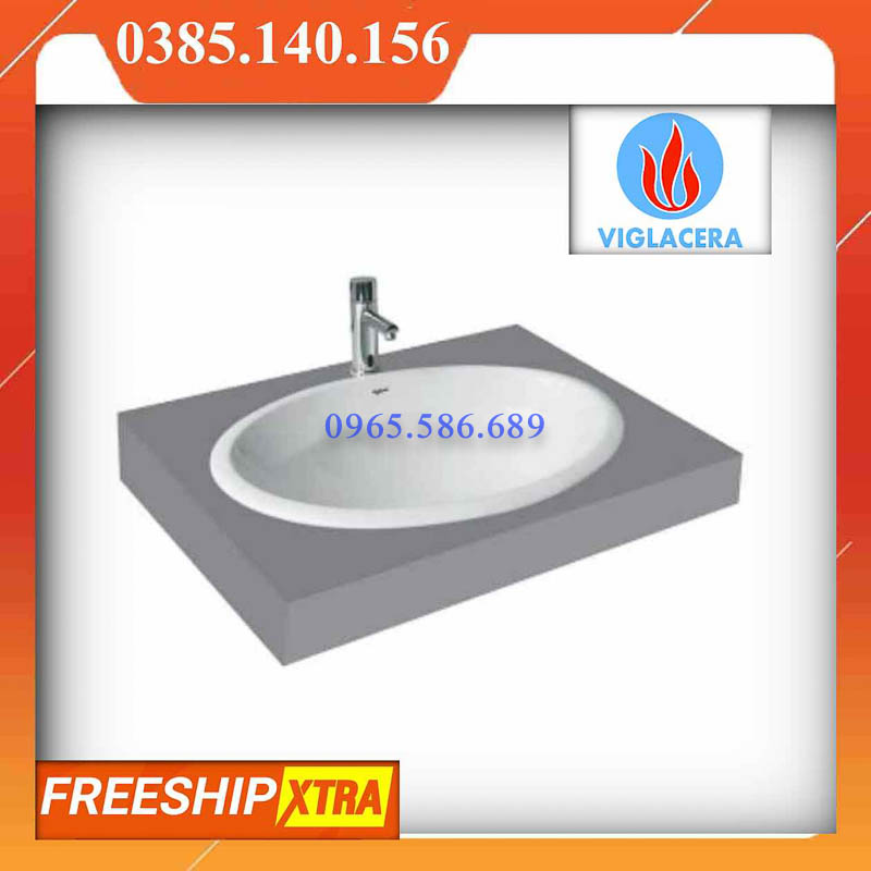 Chậu rửa Lavabo liền tủ Viglacera CD21