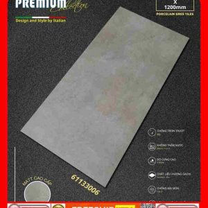 Gạch 60x120 Apodio 61133006 đá mờ màu xám bê tông