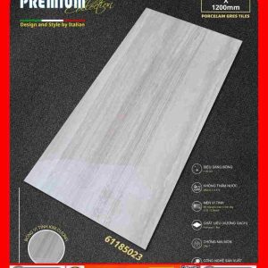 Gạch 60x120 Apodio 61185023 bóng kính sọc ngang màu xám