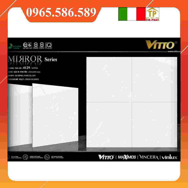 Gạch 80x80 Vitto 4129 màu xám