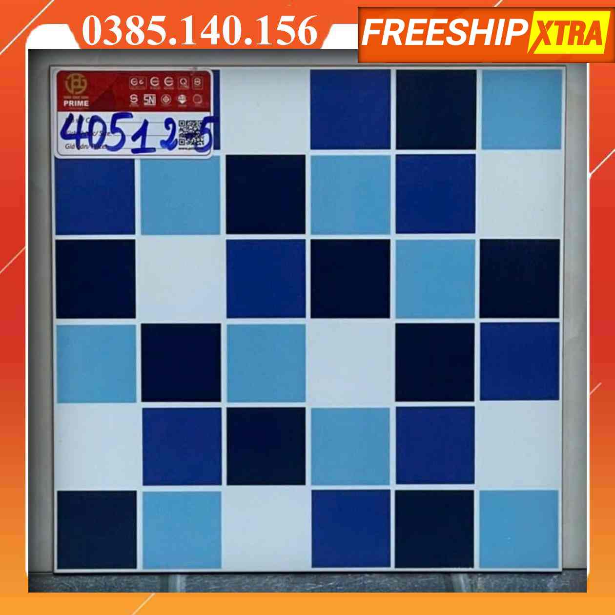 Gạch mosaic 30x30 Prime 40512 ốp bếp - lát hồ bơi màu xanh