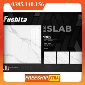 Gạch 1mx1m Fushita 1362 màu trắng vân xám calacata