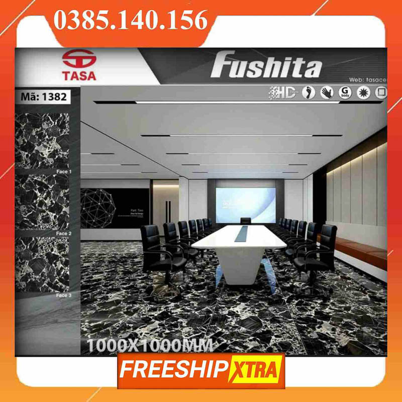 Gạch 1mx1m Fushita 1382 màu xám