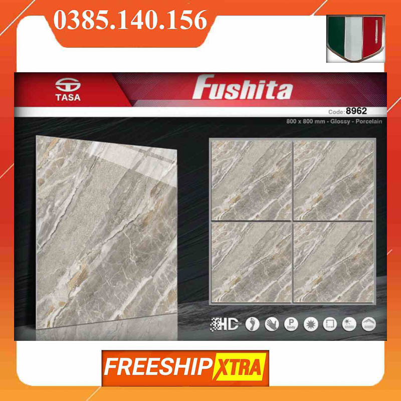 Gạch 80x80 Fushita 8962 màu xám