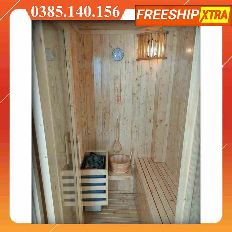 Lắp đặt Phòng xông hơi khô - ướt gỗ thông cao cấp tp.hcm - Ảnh 7