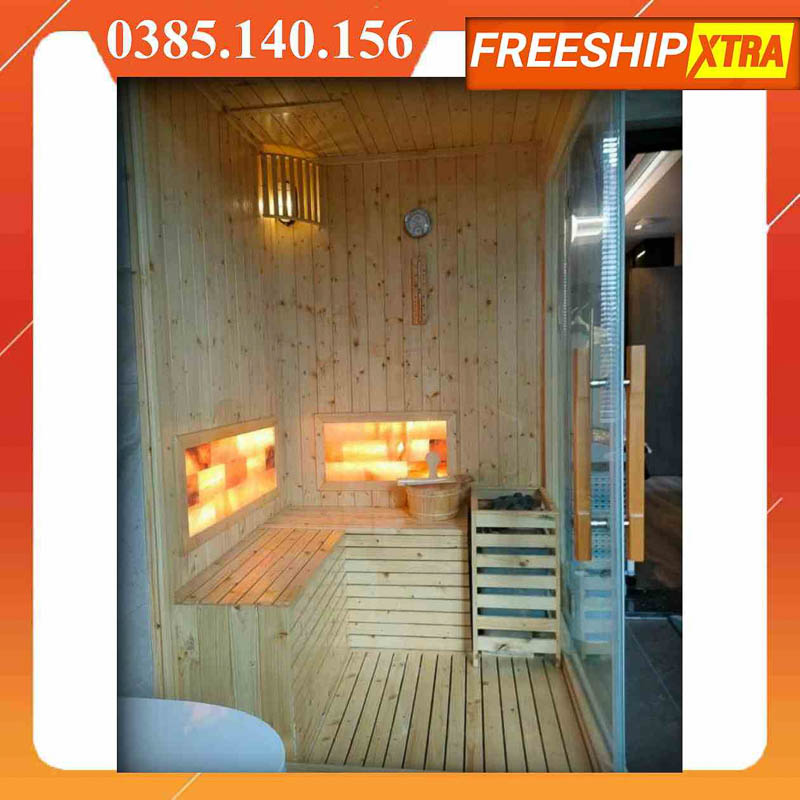 Lắp đặt Phòng xông hơi khô - ướt gỗ thông cao cấp tp.hcm - Ảnh 11