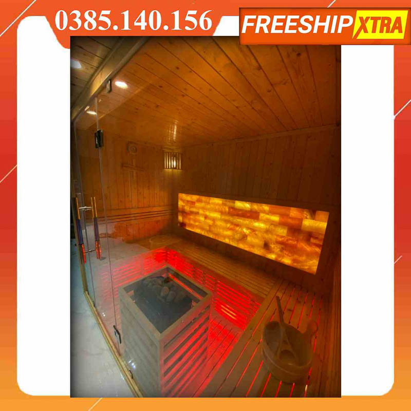 Lắp đặt Phòng xông hơi khô - ướt gỗ thông cao cấp tp.hcm - Ảnh 10