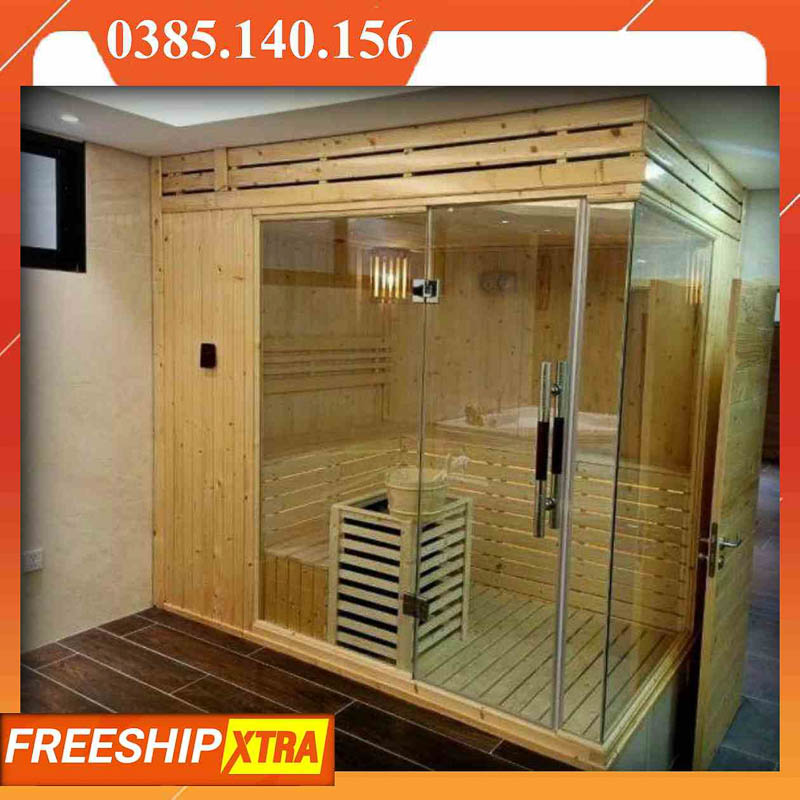 Lắp đặt Phòng xông hơi khô - ướt gỗ thông cao cấp tp.hcm - Ảnh 12