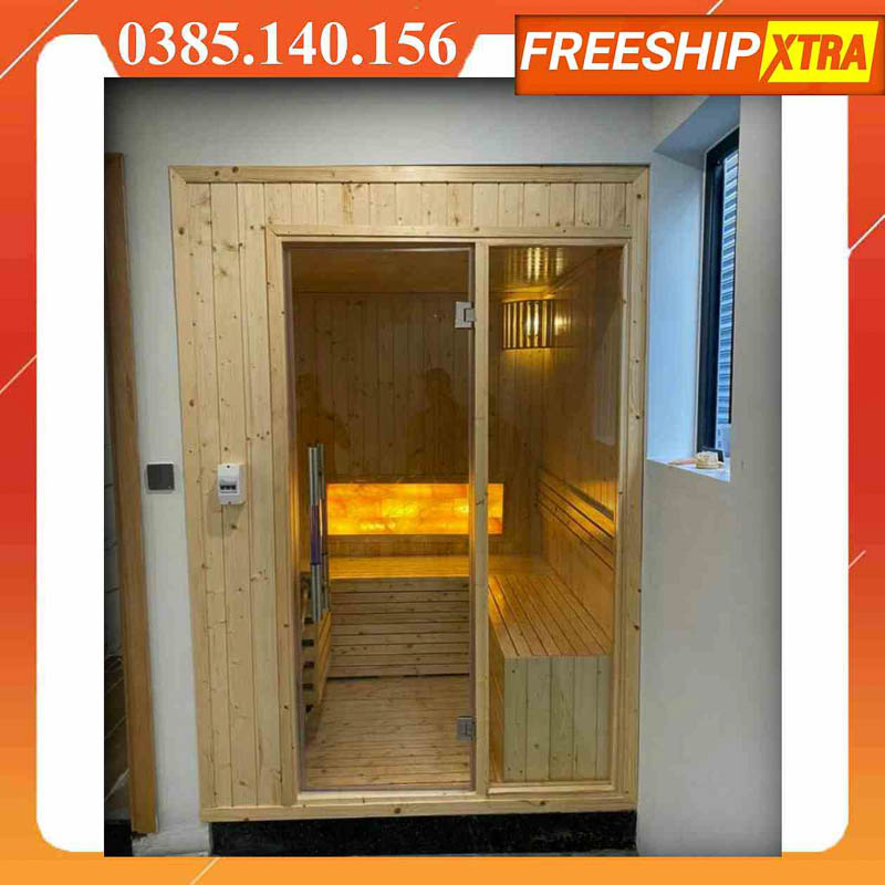 Lắp đặt Phòng xông hơi khô - ướt gỗ thông cao cấp tp.hcm - Ảnh 6