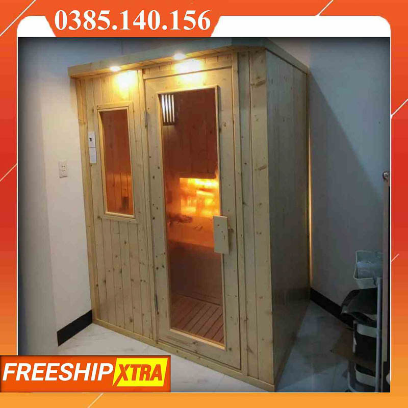 Lắp đặt Phòng xông hơi khô - ướt gỗ thông cao cấp tp.hcm - Ảnh 13