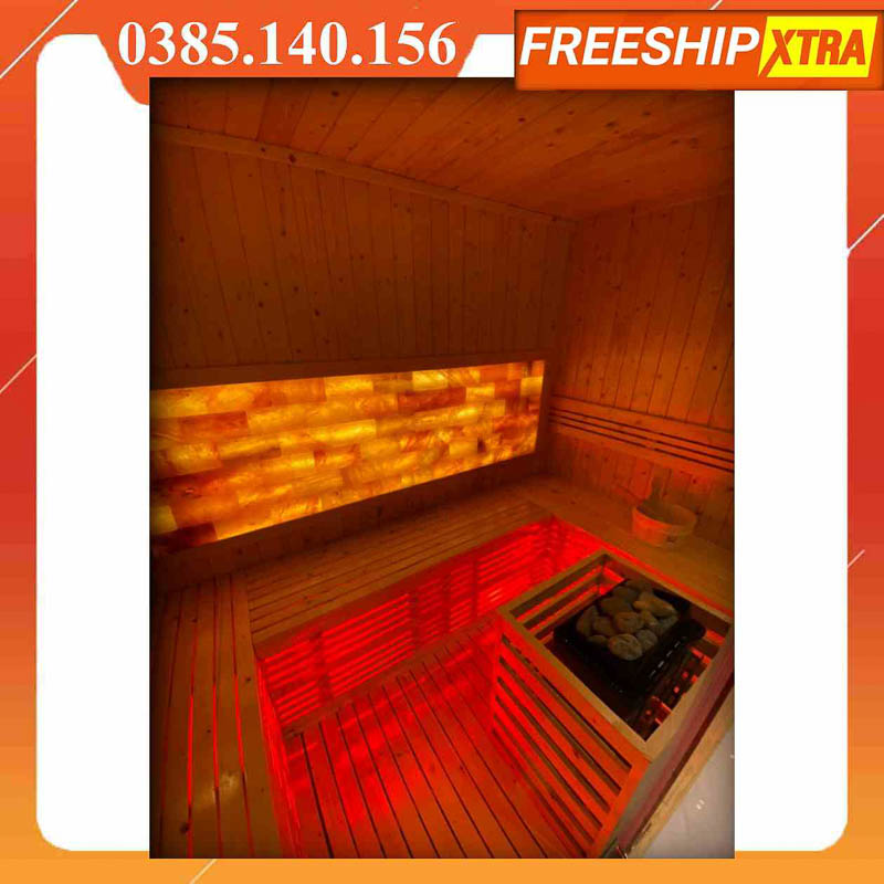 Lắp đặt Phòng xông hơi khô - ướt gỗ thông cao cấp tp.hcm - Ảnh 14
