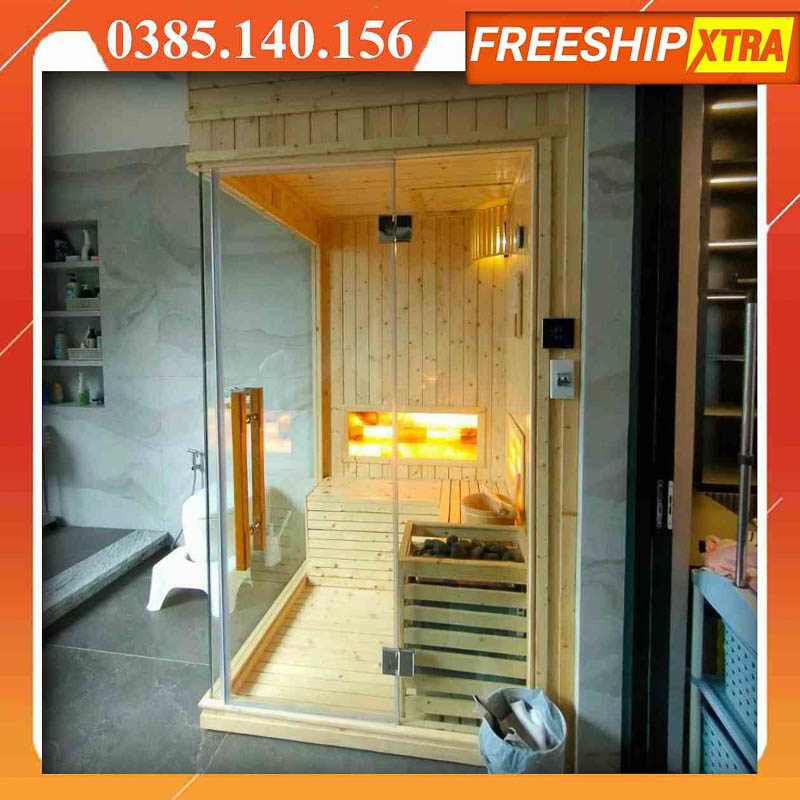 Lắp đặt Phòng xông hơi khô - ướt gỗ thông cao cấp tp.hcm - Ảnh 2