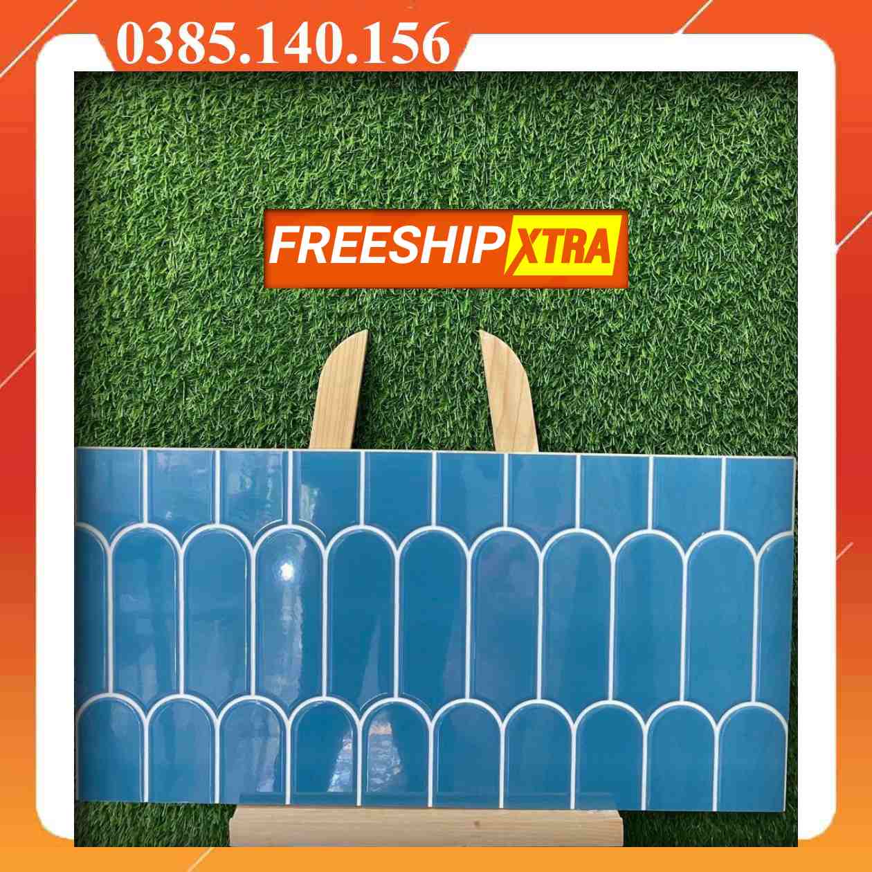 Gạch ốp 30x60 trang trí lông vũ xanh khoai môn VINTT30609 - Ảnh 2