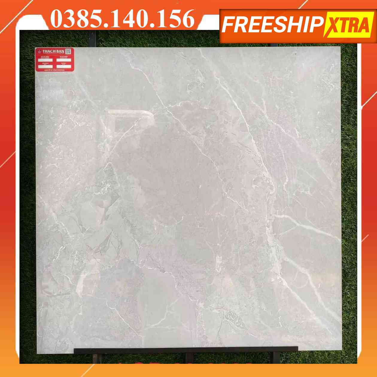 Gạch 80x80 Thạch Bàn-LGM-80-0008 granite bóng kính màu xám