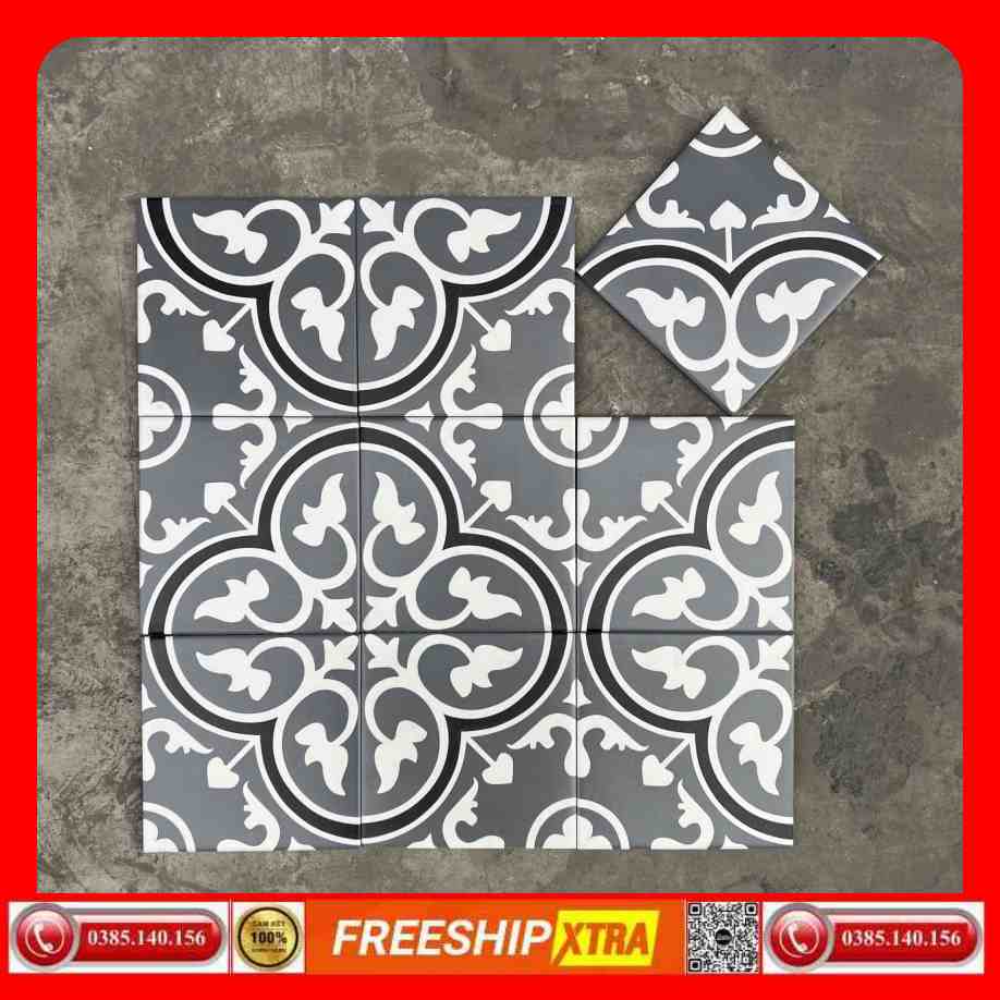 Gạch bông 20x20 xương đá VIN0135