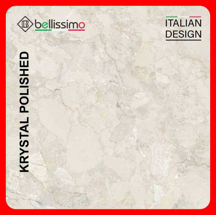 Gạch Italy 100x100 BELLISSIMO-BL10041 vân mây bóng kính xám - Ảnh 2