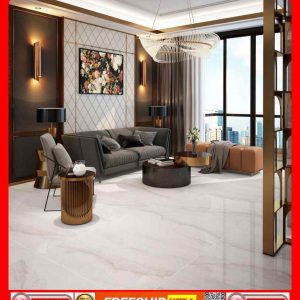 Gạch Italy 100x100 LACASA-LT10014 vân mây màu kem