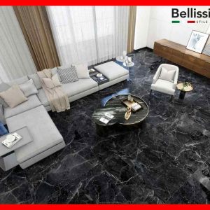 Alternative view of Gạch Italy 120x120 MONOCIBEC AR TECNO NERO màu đen mờ mịn