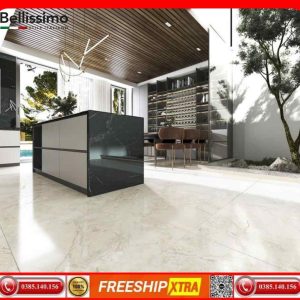 Gạch Italy 75x150 BELLISSIMO-BL15704SA màu vàng kem mịn