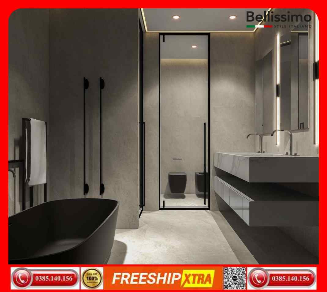 Gạch Italy 75x150 HBI-HB157018 xám nhạt mờ mịn - Ảnh 3