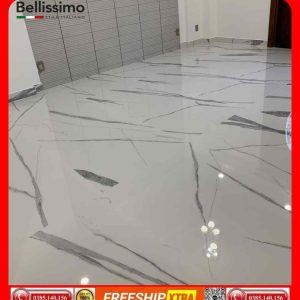 Gạch Italy 90×180 ROMARIO-C189J295P marbal màu trắng vân xám