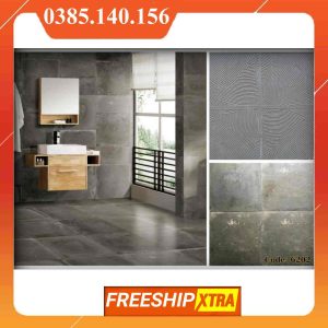 Gạch 60x60 Terrazzo 6202 đá mờ xám xi măng VIN66T15