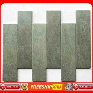 Gạch thanh mosaic 75x300 mm VIN 7534M12 màu xanh rêu