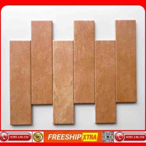 Gạch thanh mosaic 75x300 mm VIN7534M22-7534M23 màu nâu đất