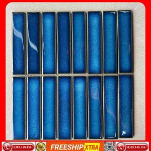 Gạch Mosaic thẻ que đũa tre màu xanh ngọc VINQĐ311