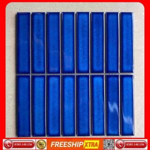 Gạch Mosaic thẻ que đũa tre màu xanh biển VINQĐ313