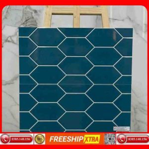 Gạch ốp 30x60 trang trí mosaic VIN39323 hình mũi tên màu xanh