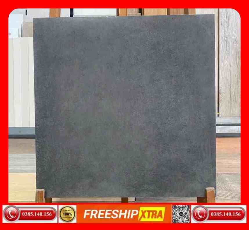 Gạch 60x60 Á Mỹ 2681 đá mờ màu xám xi măng