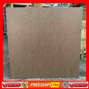 Gạch 60x60 Á Mỹ 1617 đá mờ mịn màu nâu