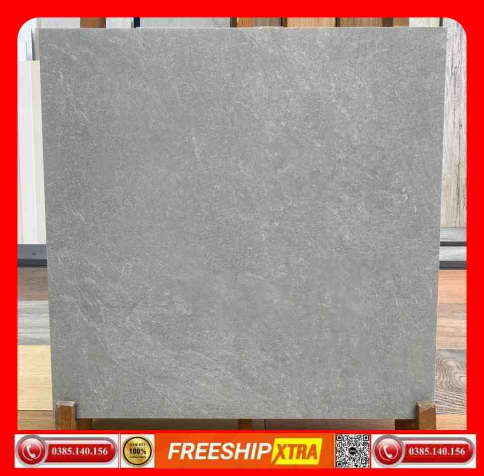 Gạch 60x60 Á Mỹ 3173 đá mờ mịn màu xám