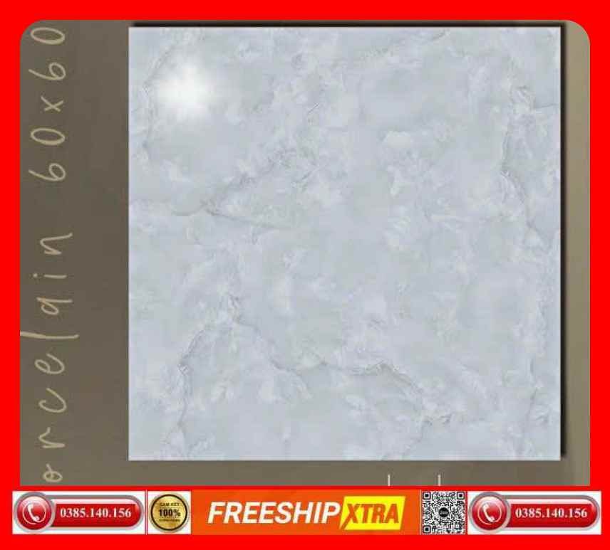 Gạch 60x60 Ý Mỹ Columbuscera-EN69007 vân mây xám