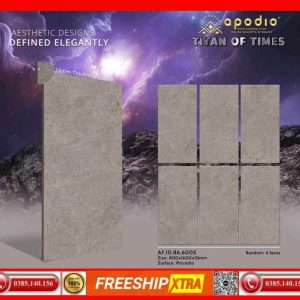 Gạch 80x160 APODIO 6005 đá mờ mịn màu xám