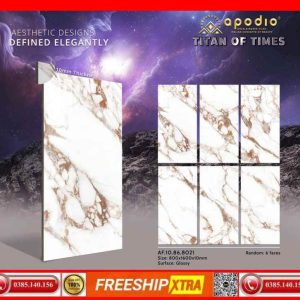 Gạch 80x160 APODIO 8021 màu trắng vân vàng calacata gold