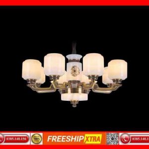 Đèn chùm cao cấp chao đá ngọc trai C-282-283
