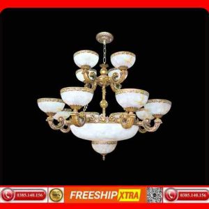 Đèn Chùm nến Châu âu cao cổ điện cấp C-7388