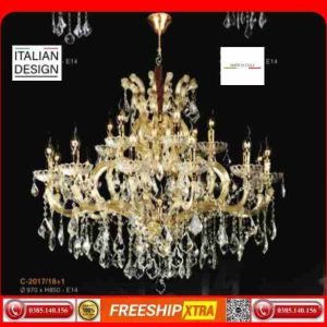 Đèn Chùm nến Châu âu cao cổ điện cấp C-2017