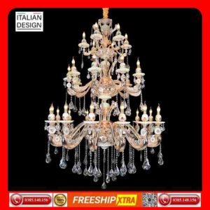 Đèn Chùm nến pha lê Châu âu cao cổ điện cấp C-2065