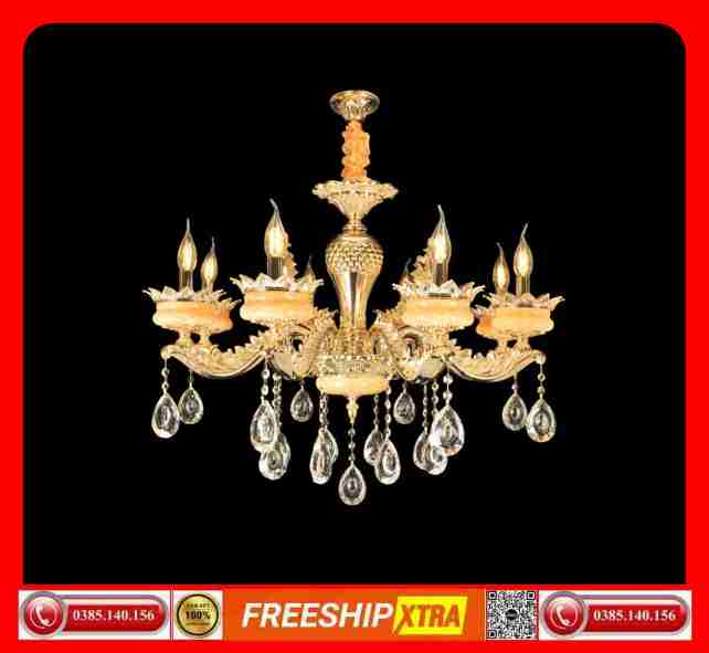Đèn Chùm nến Châu âu cao cổ điện cấp C-2067