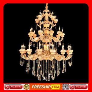 Đèn Chùm nến pha lê Châu âu cao cổ điện cấp C-2073
