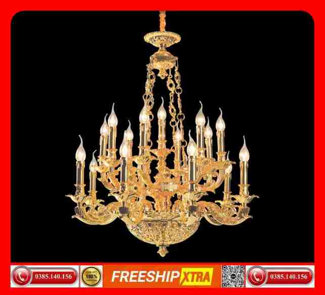 Đèn Chùm nến Châu âu cao cổ điện cấp C-2078
