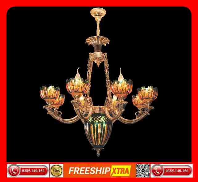 Đèn Chùm nến Châu âu cao cổ điện cấp C-2087